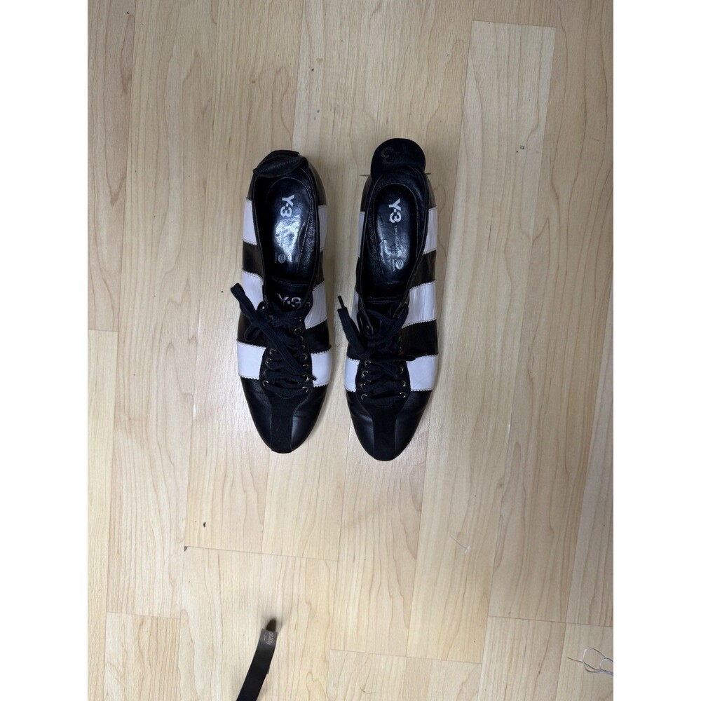 Y's YOHJI YAMAMOTO Adidas Japan Derby Oxford Shoes Leather Heels stripe Blk Wh 8 - Picture 10 of 11